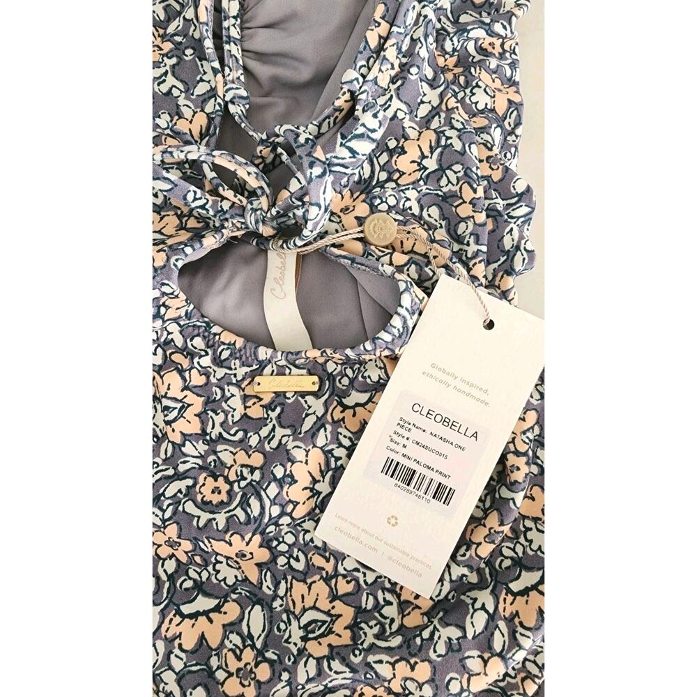 NEW $198 Cleobella Natasha Mini Paloma Print One-Piece Swimsuit Size Medium - Picture 5 of 9